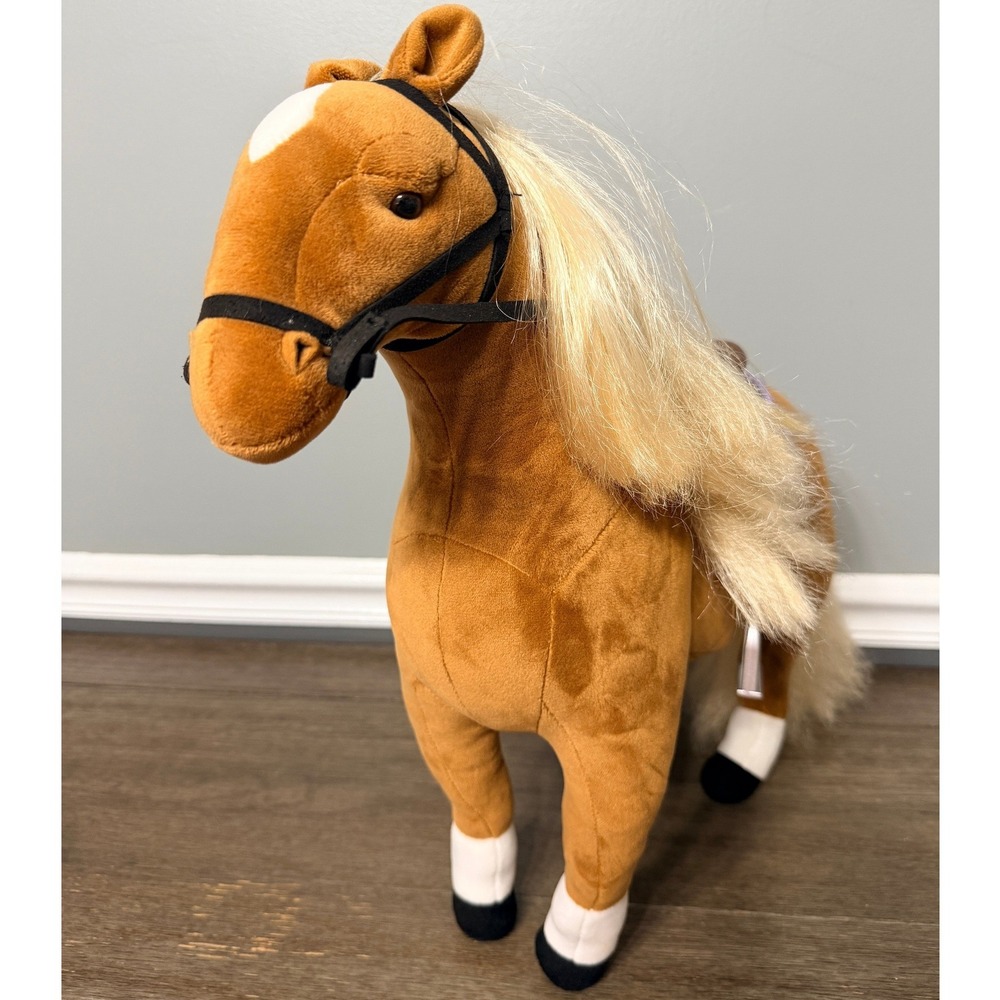 Journey Girls Plush Posable Palomino Pony for 18" dolls with Saddle